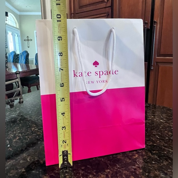 Kate Spade Pink & White Gift Bag - Picture 6 of 8